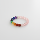 Seven Chakra with Rose Quartz Bracelet: Happy Love Life