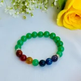 Green Aventurine with Seven Chakra Bracelet