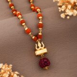 Shiv Rudraksha Mala with Om Shiva Trishul Pendant