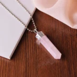 Rose Quartz Pencil Pendant