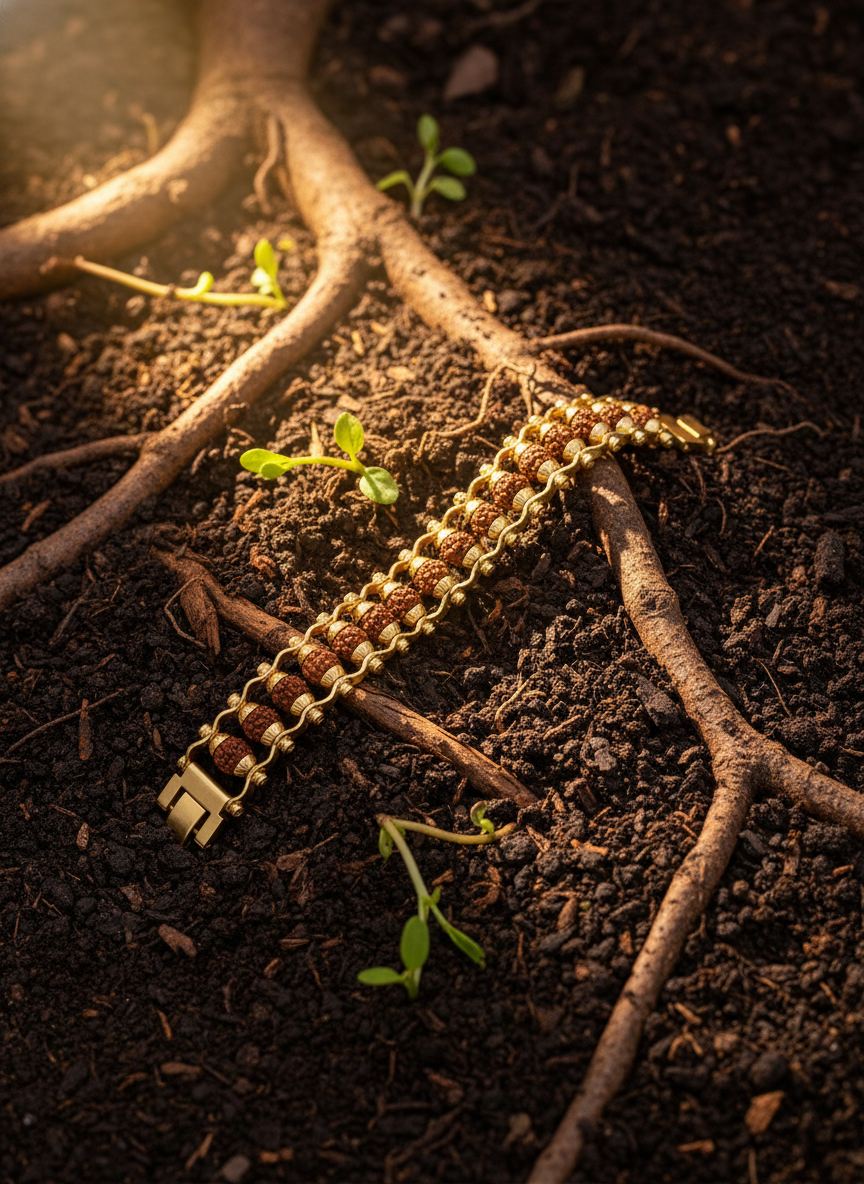 Rudraksha Chain Bracelet - Image 3