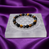 Triple Protection Combo with Selenite Plate – Protection, Balance & Energy Cleansing